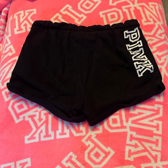 PINK Victoria's Secret Pants - PINK Victoria's Secret Black Athletic Shorts